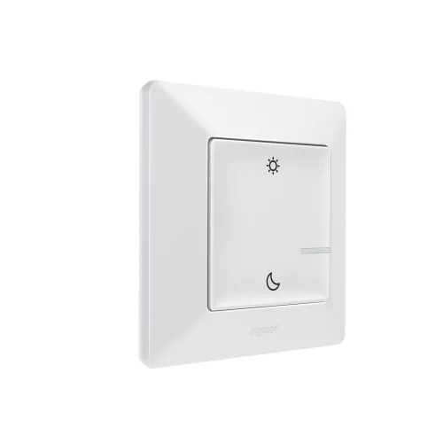 LEGRAND-752189 Valena Life with Netatmo okos vezeték nélküli ébredés/elalvás szcenárió kapcsoló (elemes távvezérlő), falon kívüli, 1-es kerettel, fehér
