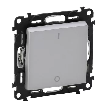   LEGRAND-752302 Valena Life kétpólusú kapcsoló 10 AX alumínium