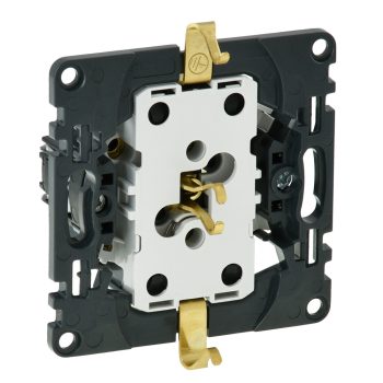   LEGRAND-753026 Valena InMatic 2x2P+F csatlakozóaljzat biztonsági zsaluval, rugós vezetékbekötéssel