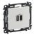 LEGRAND-753106 Valena Life Töltőaljzat Kettős USB C-típusú + USB A-típusú csatlakozóval, 5V–3A–15W, Túlfesz-védelem >1kW, Class II SELV, Fehér
