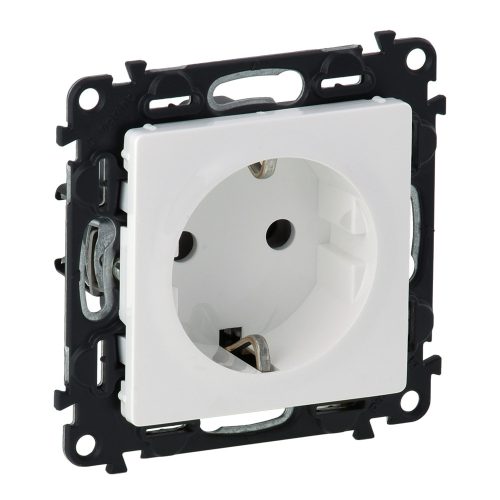 LEGRAND-753125 Valena Life 2P+F csatlakozóaljzat, csavaros vezetékbekötéssel fehér