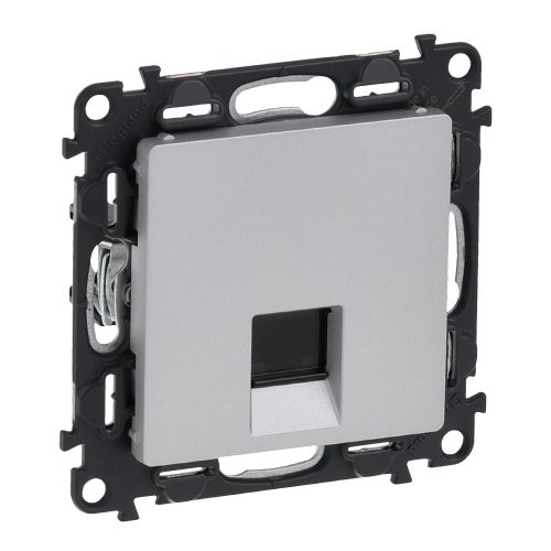 LEGRAND-753342 Valena Life 1xRJ45 Cat. 6 UTP csatlakozóaljzat  alumínium