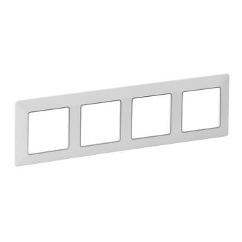 LEGRAND-754034 Valena Life négyes keret fehér–króm