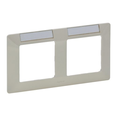 LEGRAND-754052 Valena Life kettős keret, vízszintes, címketartóval elefántcsont