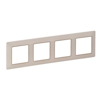   LEGRAND-754064 Valena Life négyes keret elefántcsont–arany