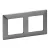 LEGRAND-754152 Valena Life kettős keret Inox dekor
