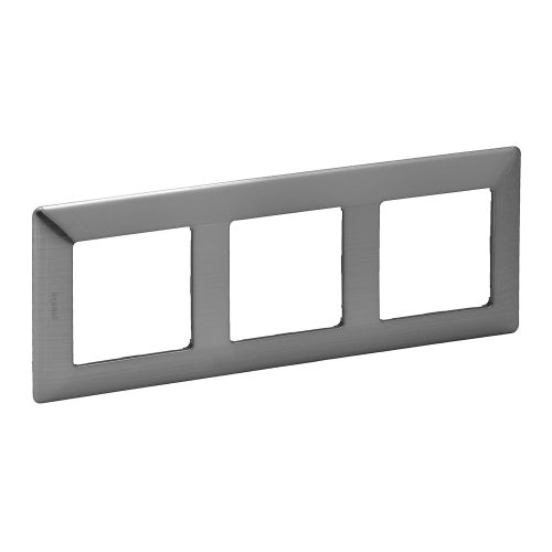 LEGRAND-754153 Valena Life hármas keret Inox dekor