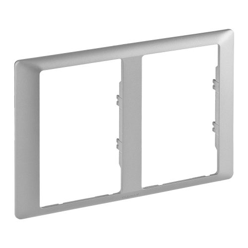 LEGRAND-754242 Valena Life kettős keret 2x2P+F csatlakozóaljzathoz alumínium