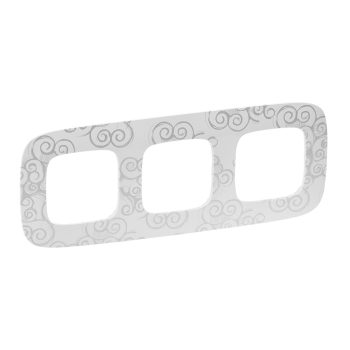 LEGRAND-754343 Valena Allure Hármas keret, Króm dekor