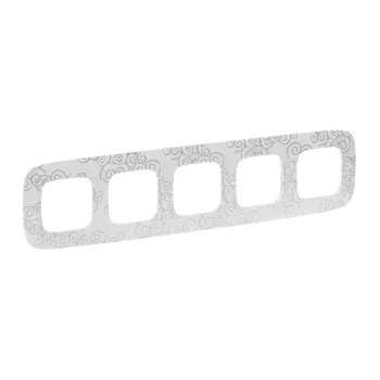 LEGRAND-754345 Valena Allure Ötös keret, Króm dekor