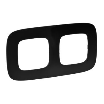 LEGRAND-754402 Valena Allure Kettes keret, Matt fekete