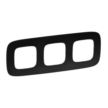 LEGRAND-754403 Valena Allure Hármas keret, Matt fekete