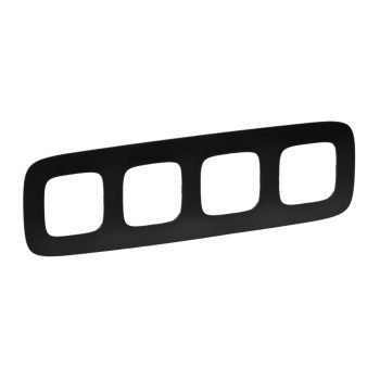 LEGRAND-754404 Valena Allure Négyes keret, Matt fekete