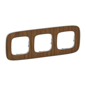 LEGRAND-754463 Valena Allure Hármas keret, Dió