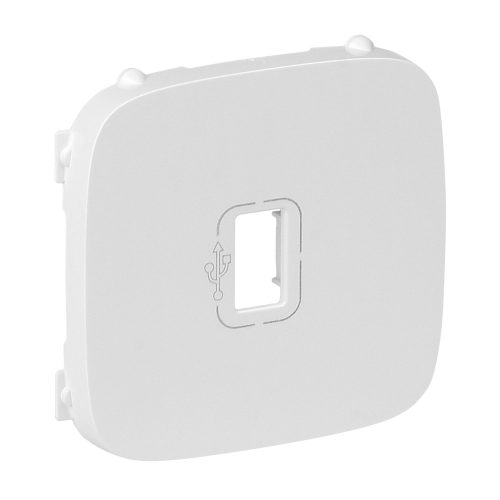 LEGRAND-754755 Valena Allure USB elővezetékezett aljzat burkolat, Fehér