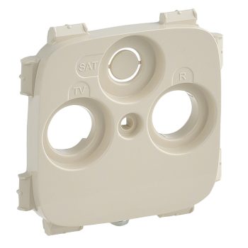   LEGRAND-754806 Valena Allure TV-RD-SAT aljzat burkolat (30 mm), Elefántcsont