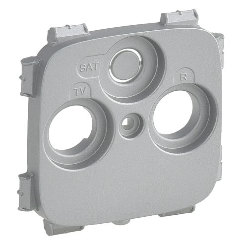 LEGRAND-754807 Valena Allure TV-RD-SAT aljzat burkolat (30 mm), Alumínium