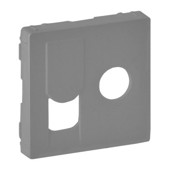   LEGRAND-754832 Valena Life TV csatlakozóaljzat + RJ45 Cat. 6 UTP aljzat burkolat, alumínium