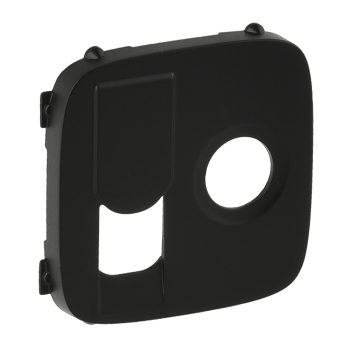 LEGRAND-754838 Valena Allure TV+RJ aljzat burkolat, Fekete