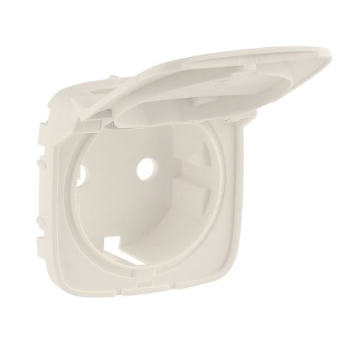 LEGRAND-754846 Valena Allure 2P+F csatlakozóaljzat burkolat, csapfedeles, elefántcsont