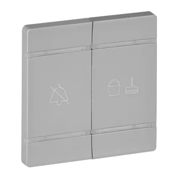   LEGRAND-754932 MyHome (Valena Life) “Ne zavarjanak” és “Takarítást kérek” burkolatok kat. szám 0 675 93 vezérlő mechanizmushoz, alumínium