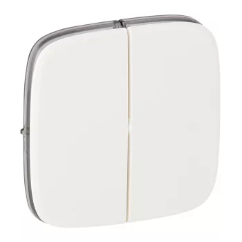   LEGRAND-755025 Valena Allure Kettős kapcsoló burkolat, Fehér