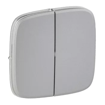   LEGRAND-755027 Valena Allure Kettős kapcsoló burkolat, Alumínium