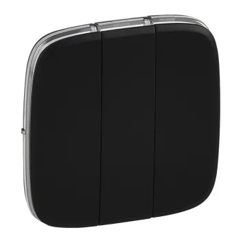   LEGRAND-755038 Valena Allure burkolat multifunkciós vezérlőhöz, Fekete