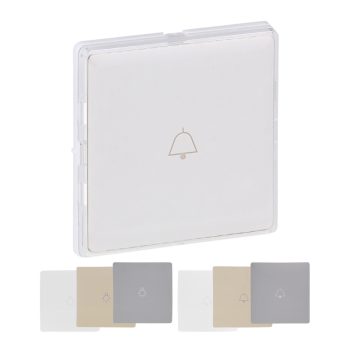   LEGRAND-755110 Valena Life átlátszó címketartós billentyű,  3 különböző színű betétlappal (fehér, elefántcsont, alumínium)