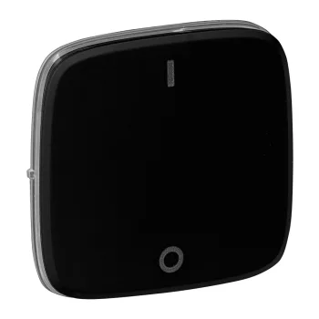   LEGRAND-755128 Valena Allure Kétpólusú kapcsoló burkolat, Fekete