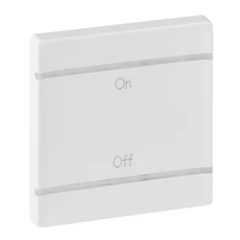   LEGRAND-755170 MyHome (Valena Life) BE/KI jelölés széles burkolat, fehér