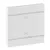 LEGRAND-755170 MyHome (Valena Life) BE/KI jelölés széles burkolat, fehér