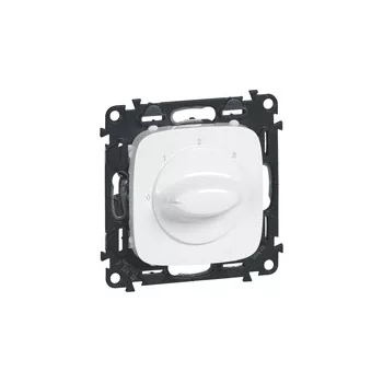   LEGRAND-755175 Valena Allure Ventilátor vezérlő (0-1-2-3 állású), burkolattal, Fehér