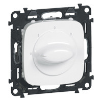 LEGRAND-755175 Valena Allure Ventilátor vezérlő (0-1-2-3 állású), burkolattal, Fehér