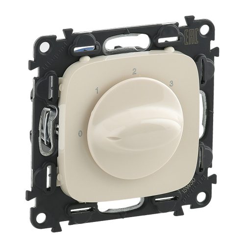 LEGRAND-755176 Valena Allure Ventilátor vezérlő (0-1-2-3 állású), burkolattal, Elefántcsont