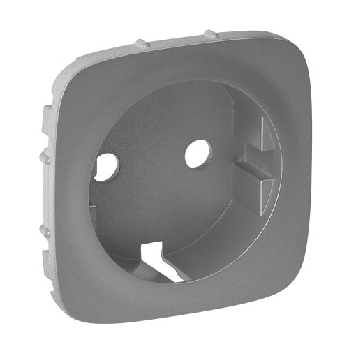 LEGRAND-755207 Valena Allure 2P+F csatlakozóaljzat burkolat, Alumínium