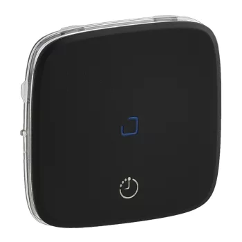   LEGRAND-755218 Valena Allure Világítás+szellőzés kapcsoló burkolat, Fekete