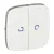 LEGRAND-755225 Valena Allure Kettős kapcsoló burkolat, fj, Fehér