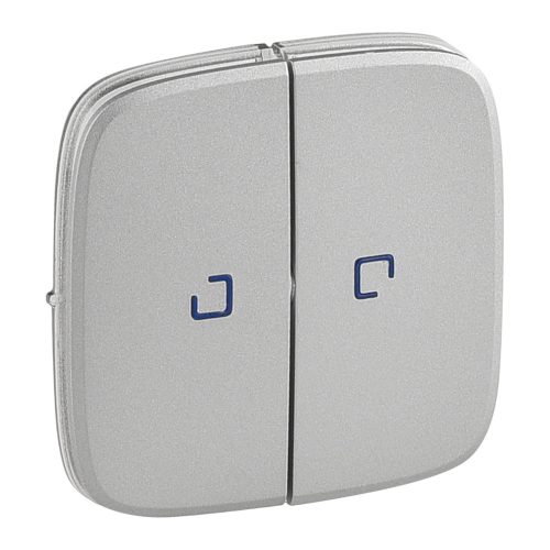 LEGRAND-755227 Valena Allure Kettős kapcsoló burkolat, fj, Alumínium