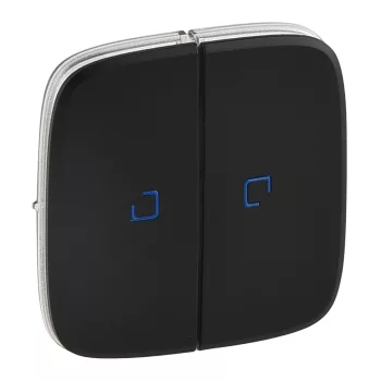   LEGRAND-755228 Valena Allure Kettős kapcsoló burkolat, fj, Fekete