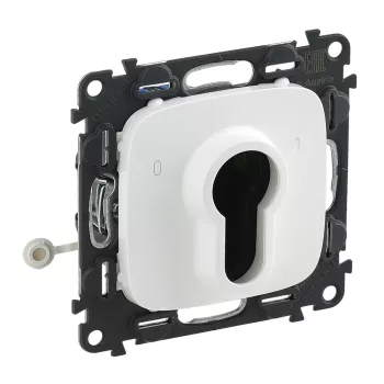   LEGRAND-755235 Valena Allure Kulcsos kapcsoló, 2 állású, burkolattal, Fehér