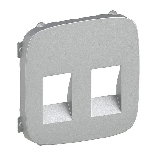 LEGRAND-755377 Valena Allure Kettős hangszóróaljzat burkolat, Alumínium