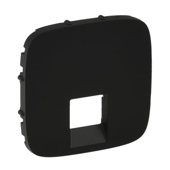   LEGRAND-755418 Valena Allure RJ11/RJ45 aljzat burkolat, Fekete