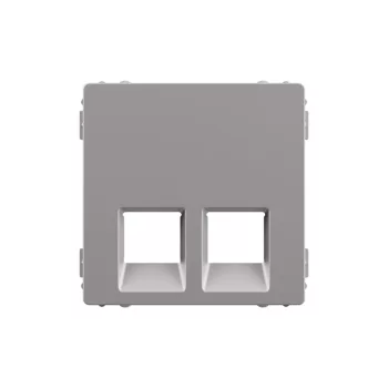   LEGRAND-755422 Valena Life 2xRJ45/RJ11 csatlakozóaljzat burkolat alumínium