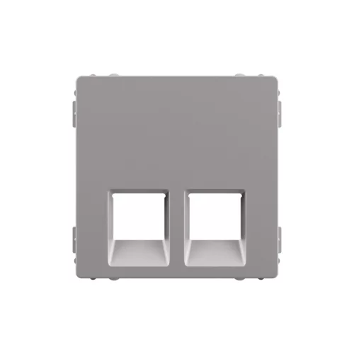 LEGRAND-755422 Valena Life 2xRJ45/RJ11 csatlakozóaljzat burkolat alumínium