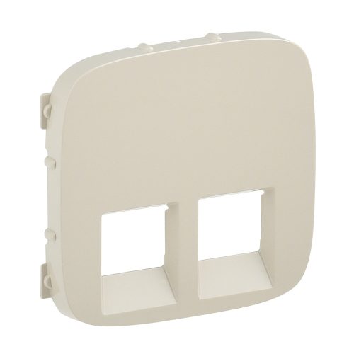 LEGRAND-755426 Valena Allure 2xRJ11/RJ45 aljzat burkolat, Elefántcsont
