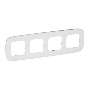 LEGRAND-755544 Valena Allure Négyes keret, Fehérüveg