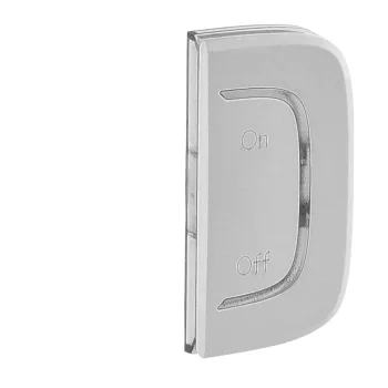   LEGRAND-755549 MyHOME (Valena Allure) BE/KI jelölés jobb oldali burkolat, alumínium