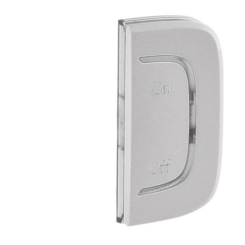 LEGRAND-755549 MyHOME (Valena Allure) BE/KI jelölés jobb oldali burkolat, alumínium