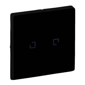   LEGRAND-756222 Valena Life kettős fényjelzős billentyű, fekete